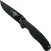 Ontario Navaja RAT-2 D2 Carbon Fibre CF, negro