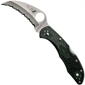 Spyderco Navaja Tasman Salt 2, spyderedge, negro