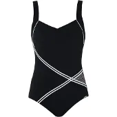 Sunflair Traje de baño negro / blanco