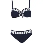 Sunflair Bikini navy / blanco