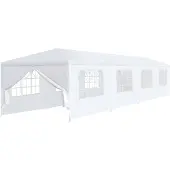 vidaXL Tienda de jardín, 3x12 metros, blanca