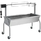 vidaXL Parrilla para lechón, parrilla para carniceros con motor eléctrico