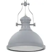 vidaXL Lámpara de techo redonda, gris, casquillo E27