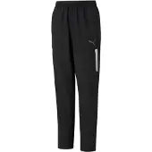 Puma Pantalón deportivo negro / blanco
