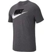 Nike Camiseta 'Icon Futura' gris moteado / negro / blanco