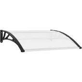 vidaXL , toldo para puerta, 120 x 100 cm, policarbonato