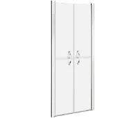 vidaXL Puerta de ducha mate de vidrio ESG, 86x190 cm