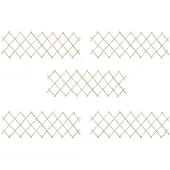 vidaXL Scherenzaun: 5 piezas de madera de abeto, 180 x 60 cm