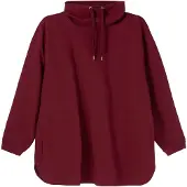 Sheego Sudadera rojo vino