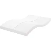vidaXL Colchón de espuma blanco , 140x190 cm, 7 zonas, firmeza 20 ILD