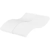 vidaXL Colchón de espuma blanco , 140x190 cm, firmeza H2/H3