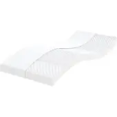 vidaXL Colchón de espuma blanco , 90x190 cm, 7 zonas, firmeza 20 ILD