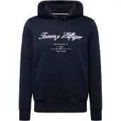 Tommy Hilfiger Sudadera 'Logo Embroidery' navy / rojo / blanco