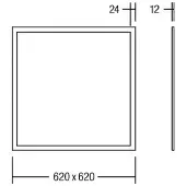Brumberg Ailis Panel LED microprisma 3000K Dali