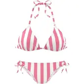 Venice beach Bikini rosa / blanco