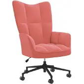 vidaXL Sillón reclinable rosa de terciopelo, marca