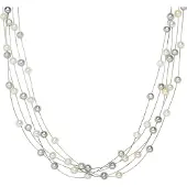 Valero Pearls Cadena plata / blanco perla