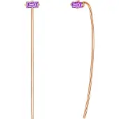 Glanzstücke Pendientes oro rosa / lila
