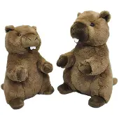 Creaciones Llopis Peluche Marmotte Brune 38 Cm
