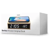 Mikamax Despertador Bamboo Wireless Charger
