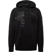 CAMP DAVID Jersey grafito / gris oscuro / rojo oscuro / negro