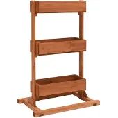 vidaXL Maceta para plantas, 52x30x78 cm, madera de abeto