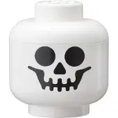 LEGO Cabeza para almacenamiento (pequeña, esqueleto)