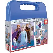 Disney Frozen Maleta Progresiva 12-16-2 Puzzle 20-25 Piezas