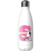 Snoopy Botella Personalizada Con La Letra S Acero Inoxidable 550ml