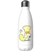 Snoopy Botella Personalizada Con La Letra J Acero Inoxidable 550ml