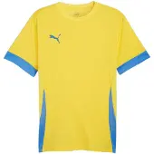 Puma Camiseta funcional azul claro / amarillo