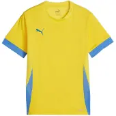 Puma Camiseta funcional azul claro / amarillo