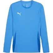 Puma Camiseta funcional 'TeamGoal' azul / azul oscuro / blanco