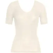 Hanro Camiseta térmica ' Woolen Silk Kurzarm ' crema / offwhite