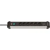 Brennenstuhl 1391030610 Steckdosenleiste Premium-ALU-Line 6fach 3m USB