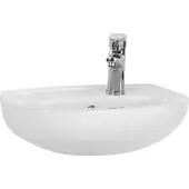 Creavit - Lavabo de cerámica, lavabo de pedestal, 45x30 cm, blanco