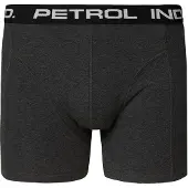 Petrol Industries Calzoncillo boxer gris moteado / negro / blanco