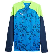 Puma Camiseta funcional 'IndividualCUP' navy / azul oscuro / verde claro / blanco