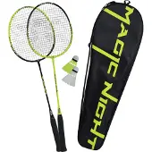 Talbot Torro - Badminton Set Magic Night Led negro/amarillo