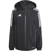Adidas Chaqueta deportiva negro / blanco