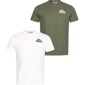 Lonsdale Camiseta 'Blairmore' oliva / negro / blanco