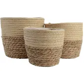 Ksd Conjunto De Cestas De Yute 20x17 Cm 3 Unidades
