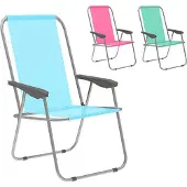 Marbueno Summer Silla Plegable Fija Aluminio 59x51x83 Cm Surtido