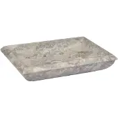 vidaXL : Lavabo gris de 50x35x10 cm, estilo mármol