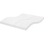 vidaXL Colchón de espuma blanco , 180x200 cm, 7 zonas, firmeza 20 ILD