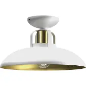 Eko-Light Lámpara de techo FELIX, 1xE27, blanco, dorado, metal