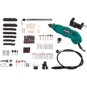 Vonroc Multiherramienta rotativa 160W con eje flexible | Incl. 232 accesorios