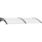 vidaXL , toldo para puerta, 240 x 100 cm, policarbonato