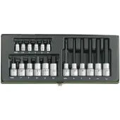 Proxxon Juego de brocas industriales , 1/4 (6.3 mm) y 1/2 (12.5 mm), 18 piezas, modelo 23 100
