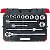 Gedore , juego de llaves de tubo de 3/4", de 22 a 50 mm, 14 piezas, referencia 3300011
